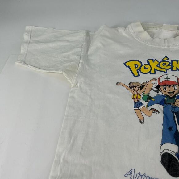 2000 Nintendo Pokémon Ash Pikachu T Shirt Youth Size M T-Shirt VTG Cartoon Anime - Picture 6 of 11